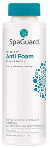 SpaGuard Spa Anti-Foam for Spas & Hot Tubs, 1 pt, Single, Quickly Eliminates Foaming, Fast-Acting Water Treatment
