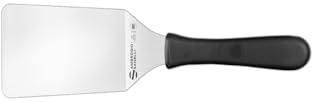 Ambrogio Sanelli, Linea Supra, Spatola Piegata Flessibile per Pasticceria con Lama da 12x8 cm in Acciaio Inox, Impugnatura in SEBS Pratica ed Ergonomica, Certificata MOCA, Made in Italy