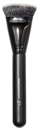 e.l.f. Contouring Brush, Makeup Brush for Creating Flawless Dimension & Sculpting, Use with Bronzer Powder, Liquids & Creams, Vegan & Cruelty-Free