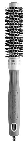 Olivia Garden Cepillo de pelo redondo Ceramic + Ion 20, cepillo de pelo redondo de iones antiestáticos con cuerpo cerámico y cerdas de nylon 20/35 mm