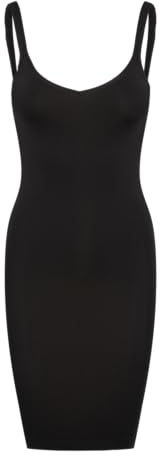 Pieces kvinnors balsal lång underklänning box noos väst, Svart, 36 (Manufacturer size: S/M)