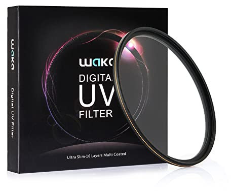MC 52mm UV Filter - Ultra Slim 16 Layers Multi Coated Ultraviolet Protection Lens Filter for Canon Nikon Sony DSLR Lens