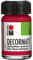 Marabu 14010039032 - Decormatt Acryl Karminrot 032, 15 ml, samtmatte Acrylfarbe auf Wasserbasis, cremig und farbintensiv, speichelfest, wetterfest, zum freien Malen und Schablonieren