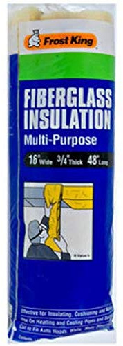 Frost King SP1 Multi-Purpose Fiberglass Insulation Roll, 16 W x 3/4 T x 48 L
