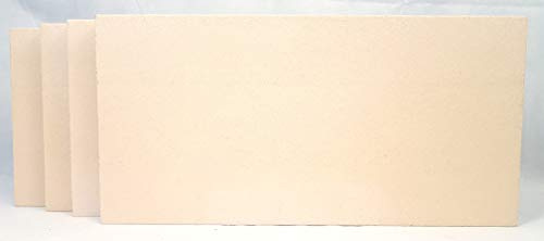 4 Stück Schamotte 40 x 20 x 3 cm Schamotteplatten