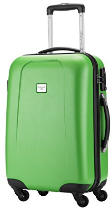 Hauptstadtkoffer - Wedding - Handgepäck Koffer Kabinen Hartschalen-Koffer Trolley Rollkoffer Reisekoffer, TSA, Doppelrollen 55 cm, 42 Liter, apfelgrün