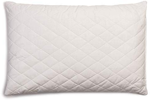 GIRAFFENLAND Bio-Hirsekissen 40x60cm Steppware weiß, direkt befüllt - Stütz Kopfkissen mit Hirseschalen - fest & formstabil