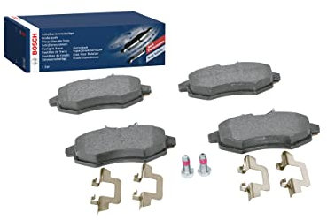 Bosch BP1309 - Pastiglie Freni Auto, Asse Anteriore - Qualità Bosch - Riduzione del Rumore e della Polvere - Certificazione ECE-R90 - Senza Rame - 1 Confezione da 4 Pastiglie - Con Accessori