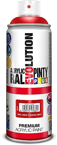 PINTURA EN SPRAY PINTYPLUS EVOLUTION 520CC RAL 3020 ROJO TRÁFICO