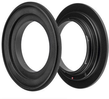 ayex Retroadapter Kompatibel mit Nikon 52mm Reversering Makroadapter zum umgekehrten Anschrauben eines Objektivs Umkehrring