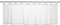 Elbersdrucke Bistrogardine Basic 00 weiß transparent 48x140 cm Scheibengardine Kurzgardine für Küche Wohnzimmer Badezimmer Küchenfenster Sichtschutz Privatsphäre 196073