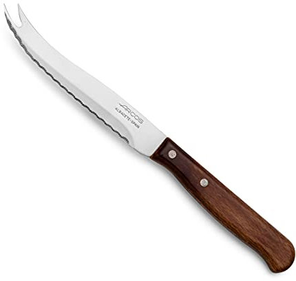 Arcos Serie Latina, Coltello per Formaggio, Lama seghettata 105 mm, Manico in Legno