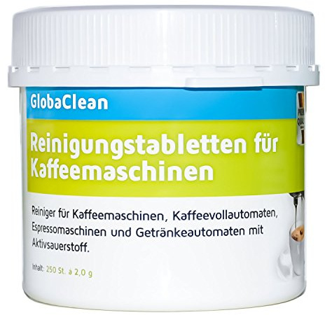 Reinigungstabletten für Kaffeevollautomaten & Kaffeemaschinen - 250 Stück a 2g - Kompatibel mit Jura, Siemens, Delonghi, Philips, Saeco, Melitta, Krups, Bosch, Miele uvm.
