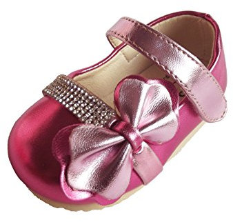 Cinda Baby-Mädchen Funkelnde Partei Schuhe Fuchsie