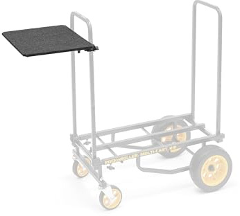 Rock N Roller Laptop Shelf für R2, R6, R8, R10, R11G und R12 (stabile Ablage mit Stahlrohrhalterung, 45 cm x 35 cm, 1/2-Zoll-teppichbezogen), Schwarz