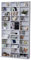 HOMCOM 1116 CD / 528 DVD Storage Shelf Rack Media Storage Unit Shelves Racks Wooden Bookcase Display Unit with Adjustable Shelves, 102 x 195 cm, White