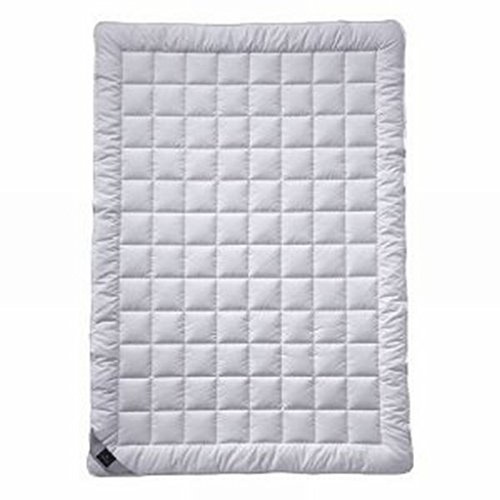 Billerbeck Bettdecke Sari – ca. 200 x 200 cm – leichte Sommerdecke – kühlende dünne Decke für den Sommer – aus Tussah Seide