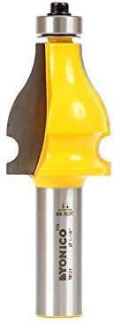 Yonico 18123 - Handrail Router Bit, Bead - Cutting Height: 1-1/3 - 1/2 Shank