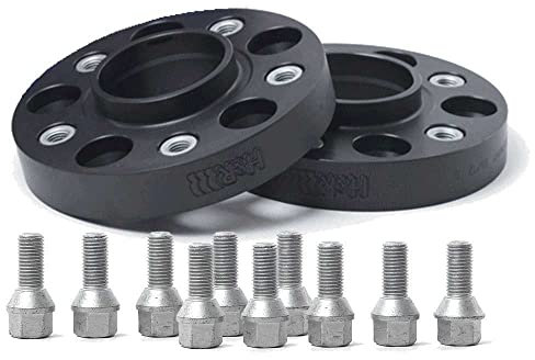 H&R DRA-System Spürverbreiterungsatz 60mm pro Achse - Lochkreis 5x130 - Mittenzentrierung 71,6mm - System M14x1,5 - kompatibel mit Porsche/Volkswagen - Schwarz