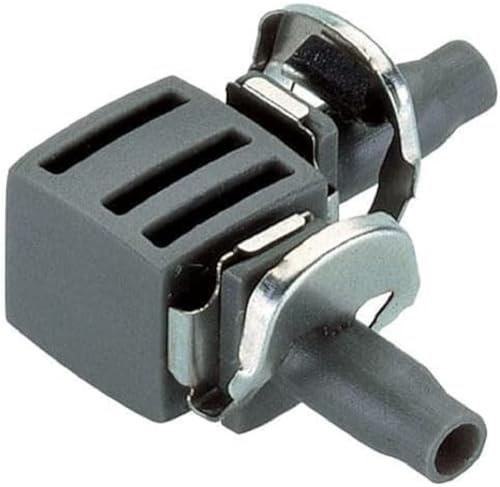 Gardena Micro-Drip-System L-Stück 4,6 mm (3/16 Zoll): Rohrverbinder für Richtungsänderungen des Verteilerrohres (Art.-Nr. 1348, 1350), 10 Stk. (8381-20)