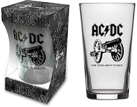 AC/DC BIERGLAS/Beer Glass for Those About to Rock - Pint 570 ml