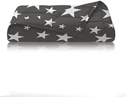 Dailydream Manta con peso para niños, 100% algodón, 3,2 kg, 104 x 150 cm, diseño de estrellas