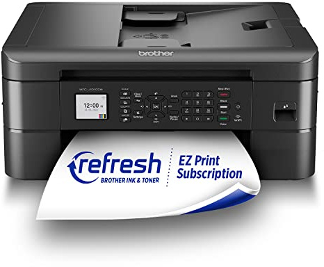 Brother MFC-J1010DW Wireless Color Inkjet All-in-One Printer, Duplex Printing, Mobile & Cloud Print, Compact Design, 1.8 Color Display, Works with Alexa