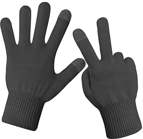 Evridwear Eczema Gloves Kids Cotton Moisturizing Gloves for Dry Hands, Eczema, SPA, Overnight Lotion, 2 Pairs with Touchscreen Fingers (Black)