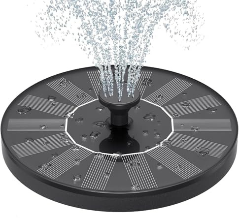 Fontaine solaire, fontaine à eau solaire, fontaine à eau solaire pour le jardin, bain d'oiseaux pour jardin, pompe à eau solaire, fontaine solaire de bassin, fontaine d'eau