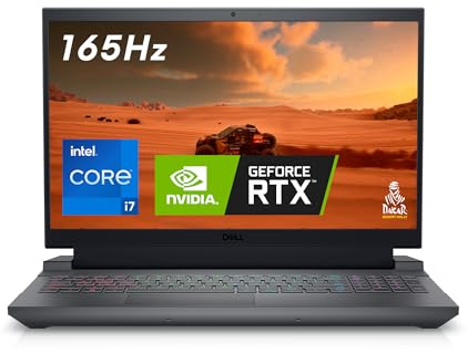 Dell G15 5530 15.6 FHD 165Hz Gaming Laptop, Intel Core i7-13650HX, NVIDIA GeForce RTX 4060-8GB, 16GB RAM DDR5, 1TB SSD, Windows 11 Home, English-UK-Irish Qwerty Backlit Keyboard, Dark Shadow Grey