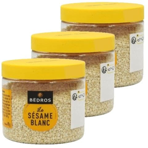 Lot 3x Sésame blanc - Pot 90g