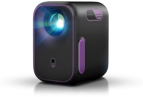 NothPJ Proyector de Google TV con WiFi Bluetooth, 1080P Full Ultra HD 4K, proyección inteligente para cine en casa, películas de cine en casa, mini HDMI portátil al aire libre, proyector NP One