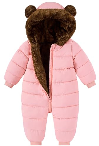 BFUSTYLE Baby Boy Snowsuit 6-12 Months Coat Pink Baby Snow Suit 1t Winter