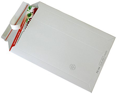 Versandtaschen weiß Vollpappe Karton DIN A5+ - 270x215mm bis 50mm Füllhöhe (PS.102) (25)