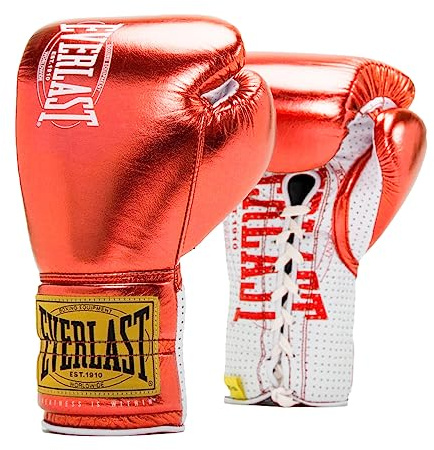 Everlast Unisex- Erwachsene Boxhandschuhe 1910 Pro Fight Glove Kampfhandschuhe,Rot, 10oz