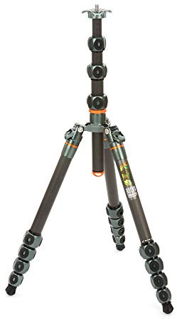 3 Legged Thing Legends Bucky Carbon Fibre Tripod - Travel-Friendly, Adjustable Camera Tripod with 3 Detachable Legs & Multiple Mounting Points (BUCKYGREY)