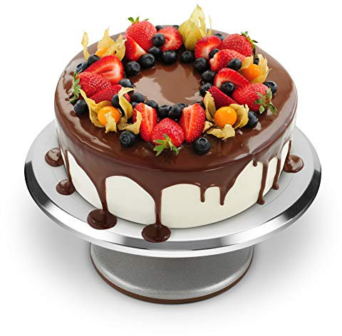 Tortenplatte Drehbar Tortenständer Kuchen Drehteller Cake Decorating Turntable 30,5 cm Cake Turntable Stand Turntable Bracket - 12-Zoll-Aluminiumlegierung Plattenspieler