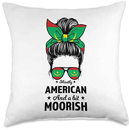 mostly American and a bit Moorish Moors Sri Lanka Throw Pillow