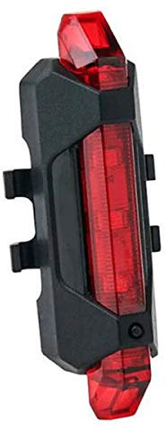 Generico FANALINO Impermeabile FANALE 5 LED Luce Posteriore Bici Sicurezza Bike Rosso