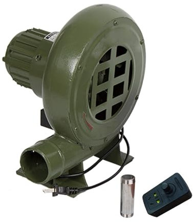 GBPLDMAQ Soplador de Aire con Interruptor de Velocidad y Conducto de Aire, Ventilador Barbacoa para Parrilla, Picnic, Soplador Electrico Portátil 220 V(168x49x270mm/7x2x11in)