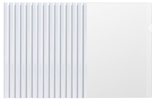 A4 Sliding Bar Binder, A4 Kunststoff Bericht Abdeckungen, 15 Stück Bericht Abdeckungen Ordner, Transparent Schiebebinder, Schiebebinder Für Zuhause Schule Büro Dokumente Klassifizierung, Weiß