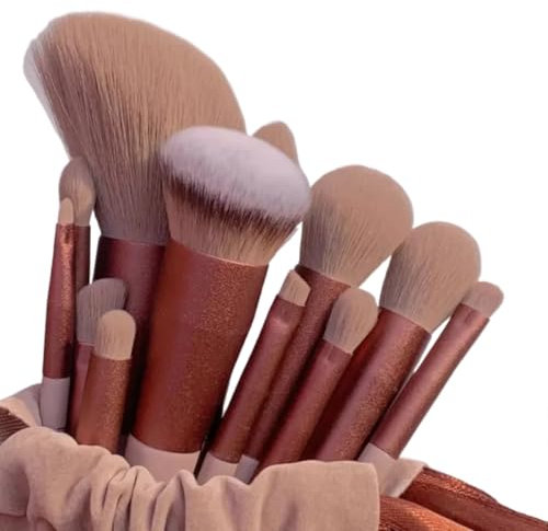 13 pezzi di pennelli trucco set ombretto fondotinta trucco donna pennello trucco ombretto morbido kit trucco