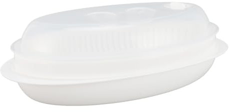 de Pescado Al para Microondas, Apto para Uso Alimentario, PP, Tapa Práctica, Recipiente para Cocinar Al en la cocina.