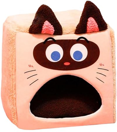 Recinzione per letto per gatti | Calda tenda per dormire in peluche,Casa morbida per gatti come posto per dormire, per soggiorno, camera da letto, casa, appartamento, agriturismo, garage