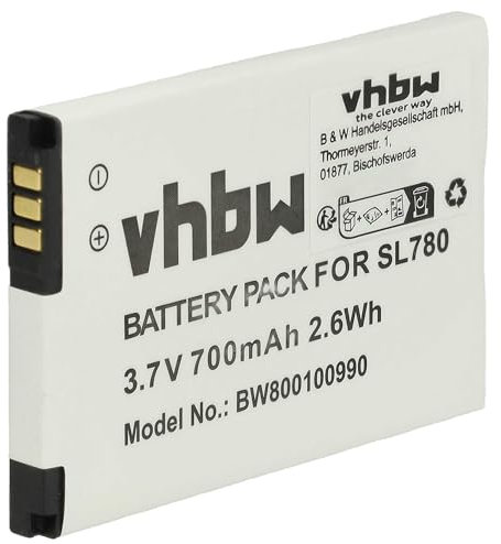 vhbw Akku Ersatz für Siemens Gigaset V30145-K1310K-X444, V30145-K1310-X445 für schnurlos Festnetz Telefon (700mAh, 3,7V, Li-Ion)
