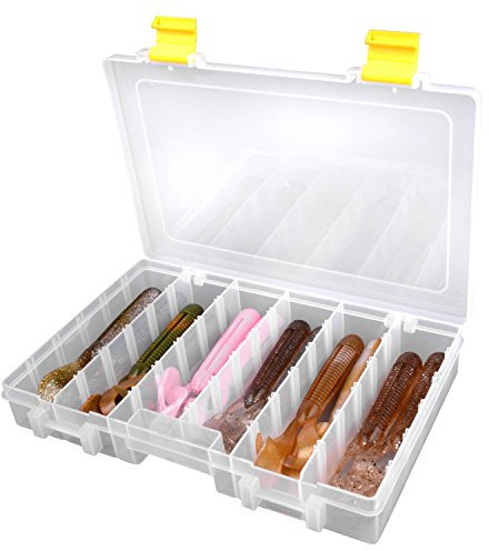 Spro Tackle Box 27,3x19x4,4cm - Kunstköderbox für Gummifische & Jigköpfe, Tacklebox für Gummiköder, Angelbox für Kunstköder
