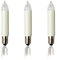 hellum Ersatzbirnen für Lichterbogen, 3 Stück 23V 3W klein-Schaftkerzen für Schwibbogen, für Ersatz-Kerzen Lichterketten innen und außen mit 10 Brennstellen, ø10mm E10/ 23V/ 3W/ 22Lumen 938036