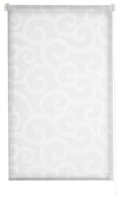 Estoralis | Ornella | Estor Enrollable Diseño Moderno | Visillo Translúcido | Color Blanco | 130 x 255 cm (Ancho/Alto) Tamaño Tela 127 x 250 cm | Estores para Ventanas y Puertas