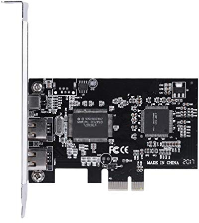 PCIE FireWire Card, PCI-E PCI Express FireWire 1394a IEEE 1394 Controller Card with Firewire Cable for 10/8 / 7 / Vista/XP / 2000 / ME / 98SE