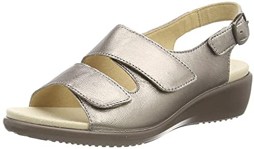 Hotter Easy II Wide Damen Sandalen & Flip Flop Rose Gold, metallisch, 36 EU Weit